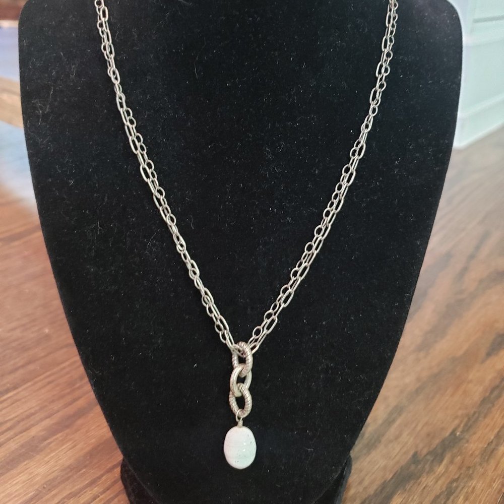 Silpada Silver & Pearl Necklace